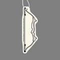 Paper Air Freshener Tag W/ Tab - Hunting Bow